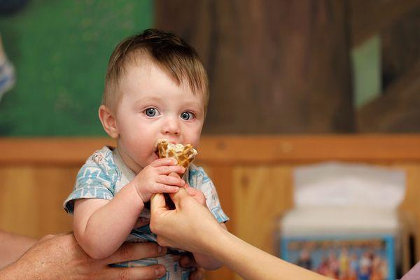 Customers of all ages enjoy sweet treats of ice cream at Hansen's Dairy Waterloo.