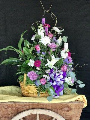 Gorgeous large basket arrangement