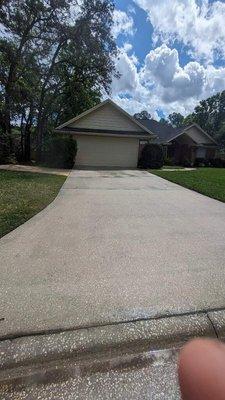 After picture of a clean driveway