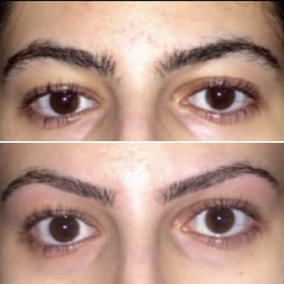 I had let my eyebrows grow out fully before seeing Azam here, and as you can see, she did an incredible job!!!