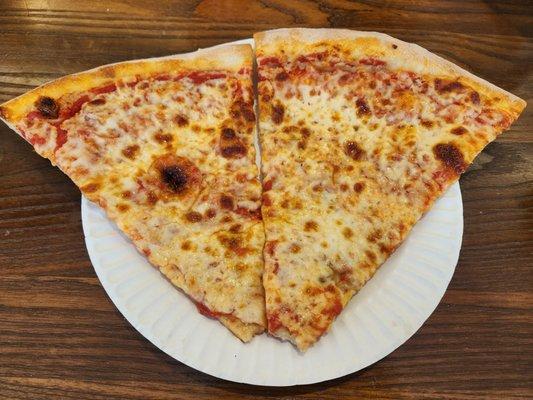 "New York Style" pizza slices