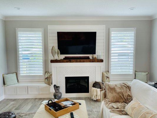 Locally custom made plantation shutters in 5-6 weeks. New Beach side home with our beautiful shutters.