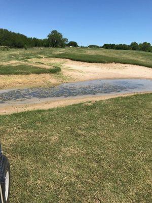 Bunker in the back hole Mission Del Lago Golf course.