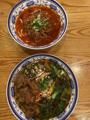 Beef noodle soup, Qi Shan Meat Sauce Noodle with Broth