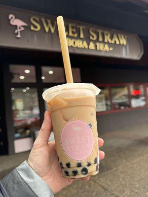 Hong Kong bubble tea at Sweet Straw on November 18, 2023