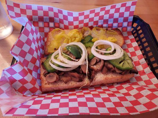 Bleh. Canned mushrooms. Mayo on hot bread...