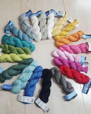 A rainbow of Berroco Modern Cotton!