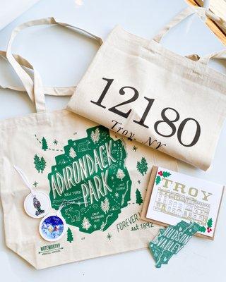 New locally inspired gifts, cards, and ornaments for the holidays