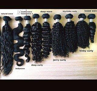 Virgin hair extensions