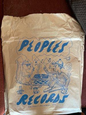 loved the paper bag the records were packaged in