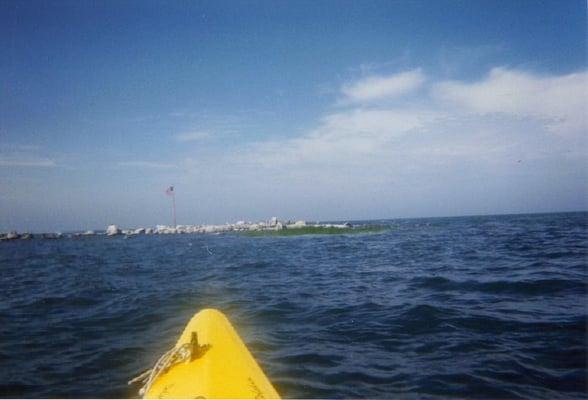 Goose Island, a mile sw of Faulkner's. Photo by Anna and Elsa K.