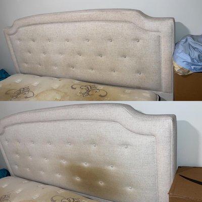 Headboard cleaning recent job 1/30/2021