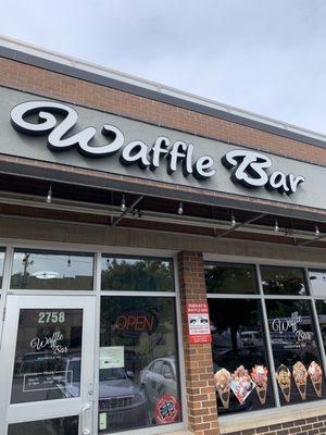 Waffle bar entrance.