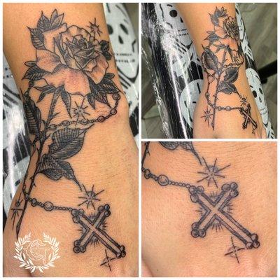 Rose/rosary by Guillotine.