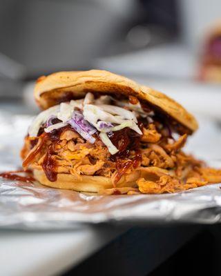 Pulled pork with coleslaw