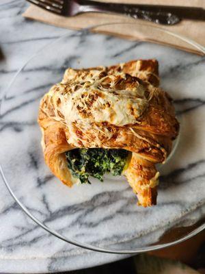 Spinach and Swiss croissant