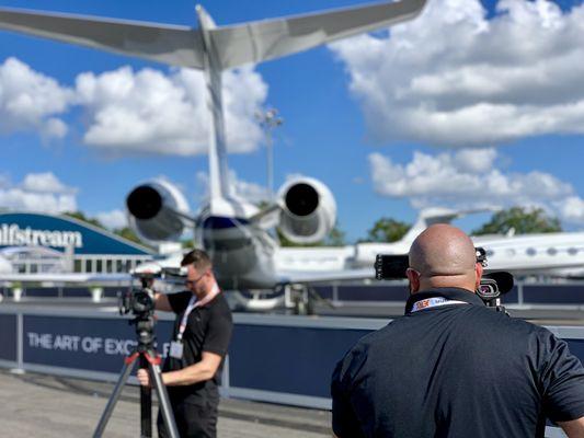 Successful video shoot at this years NBAA in Orlando, FL.