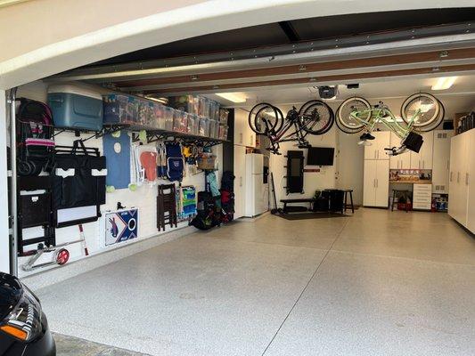 A happy garage = a place for everything and everything in its place