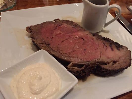 Prime rib medium rare