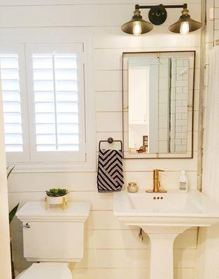 Sunburst's Polywood Shutters have the innate ability to take on the humidity like a champ, especially in the bathroom or kitchen...