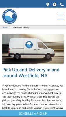 Short on time? We offer pickup and delivery service just a click away