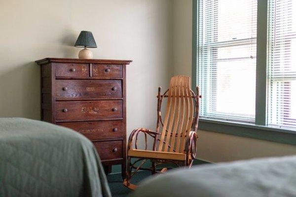 Rocking chair in room