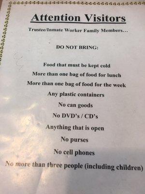 You will literally walk into an empty lobby area with no one to help you. You have to read these signs to figure out what to do.