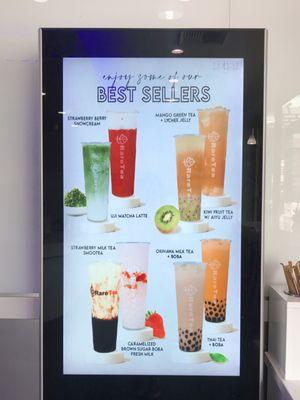 Best Sellers Menu