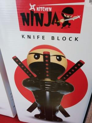 Ninja knife block. Make sure to save the receipt..