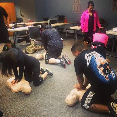 During the 6 or 12 month program, students receive their CPR  certs