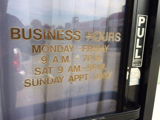 Business hours