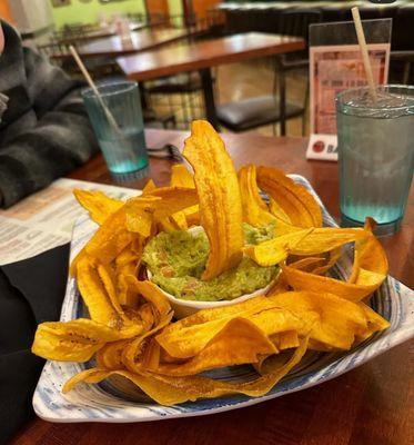 Plantain Platter with Guacamole