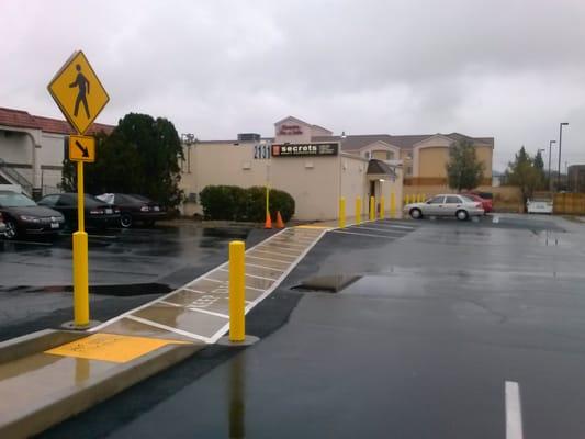 New sidewalk to the store