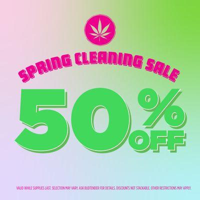 Up to 50% off edibles & flower