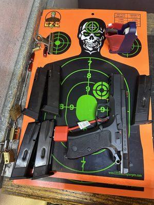 Practicing with my CZ75 SPI1 pistol at Westside Gun Range