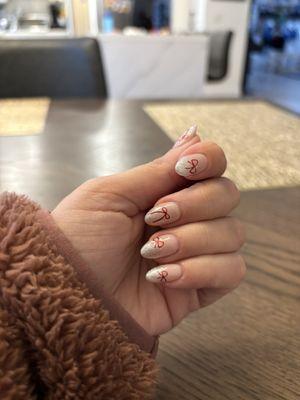 Love my holiday inspired nails by Sam!!