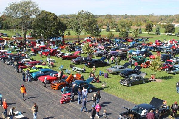 Annual All Wheels Car Show, the first Sunday in October.