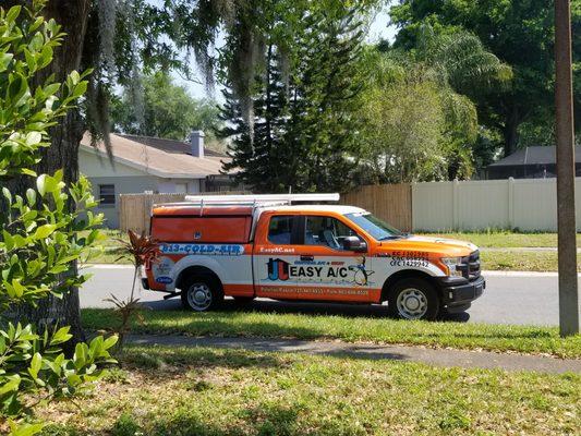 Helping a customer in North Tampa.