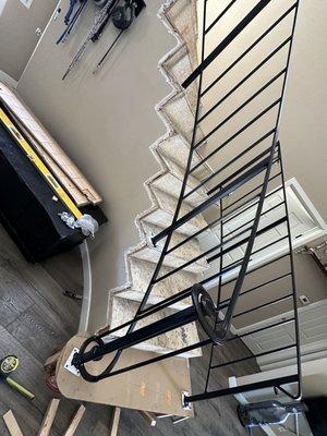 Custom vinyl staircase