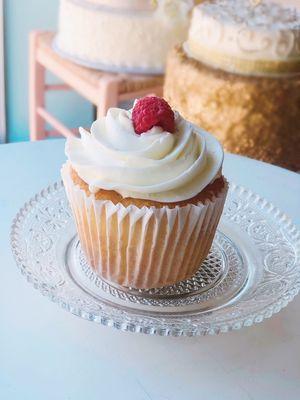 White Almond Sour Cream Jumbo Cupcake