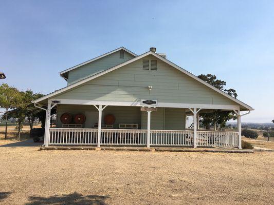 Tasting room is in the back.