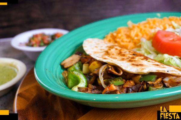 Veggie Quesadilla.