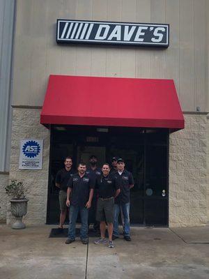 Dave's Car Care Center provides engine repairs, A/C service, brake work, and tire services!