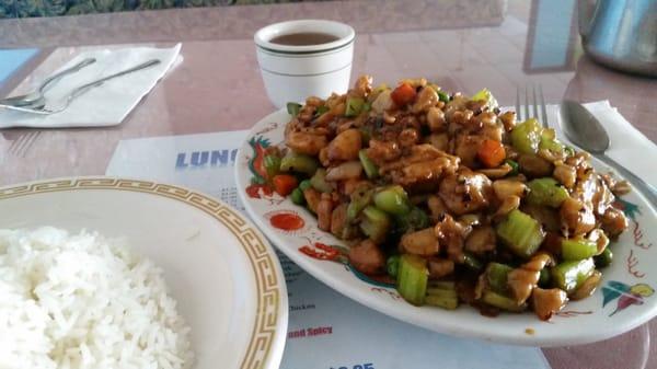 Kung pao chicken. Not as delicious as it looks.