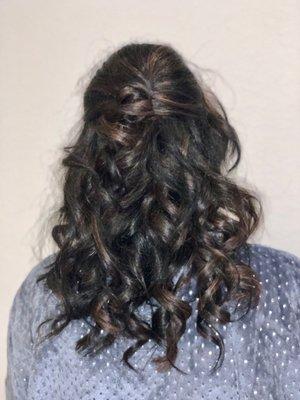 Up-do hairstyle + Balayage