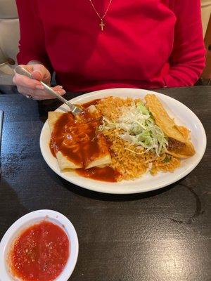 Cheese enchiladas