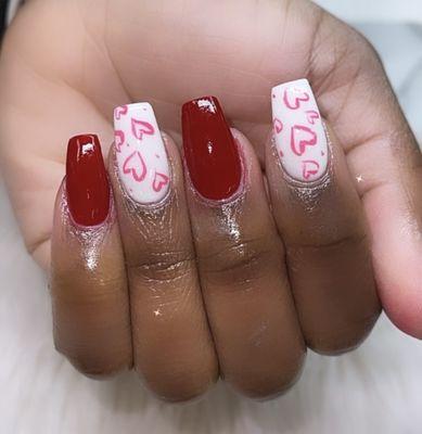 Dip nails design