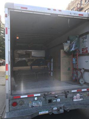 Large truck provided made great for an easy move!