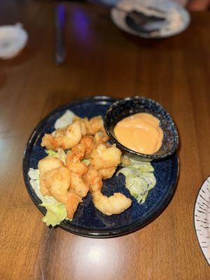 Rock Shrimp, fresh oil and delicious