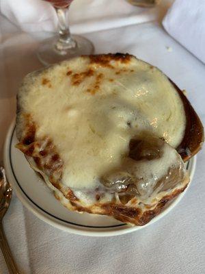 French onion soup! Very good!